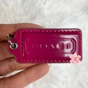 2" COACH Fob Bag Charm Hang tag Hangtag